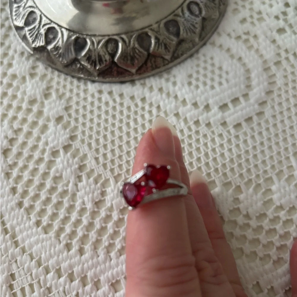 NWOT - DOUBLE HEART RING ❤️❤️ - Picture 2 of 2